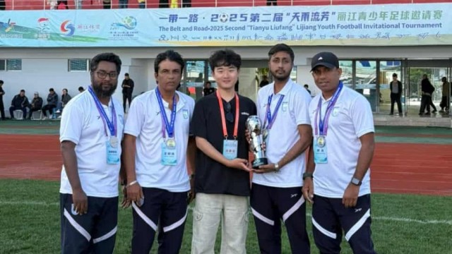 চীনে রানার্সআপ বাংলাদেশেল তাহসান সর্বোচ্চ গোলদাতা