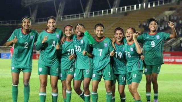 সাগরিকার গোলে প্রথমার্ধে এগিয়ে বাংলাদেশ