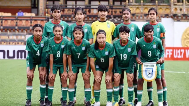 রোববার আরব আমিরাত যাচ্ছে কিশোরী ফুটবলাররা